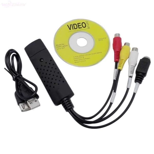 USB 2.0 Converter Convert Analog To Digital Format Audio Video DVD VHS Record Capture Card quality PC adapter