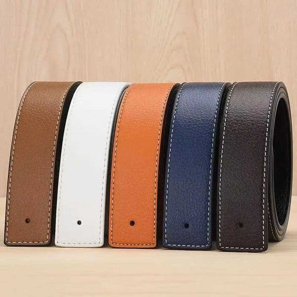 NEW Luxury Brand Belts Men High Quality Pin Buckle Male Str Fashion Genuine Leather Waistband Without Buckle 3.8cm CeintureXJ250114