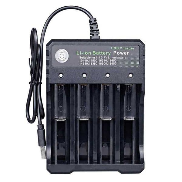 New Arrival 2/3/4 Slots 18650 Charger USB Li-ion Portable Power Charging 4.2V 14500 16340 16650 14650 18350 Lithium Battery Chargers T250114