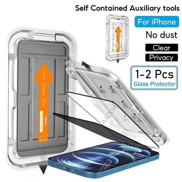 New Arrival 2PCS high-definition tempered glass is suitable for iPhone 14 15 Plus 13 12 11 Pro Max screen saver program no installation required T250116