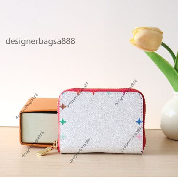 wallet leather takashi murakami holder coin purses luxury designer women panda folding wallet credit card holder key pouch zippy coin new fashion men credit card 66