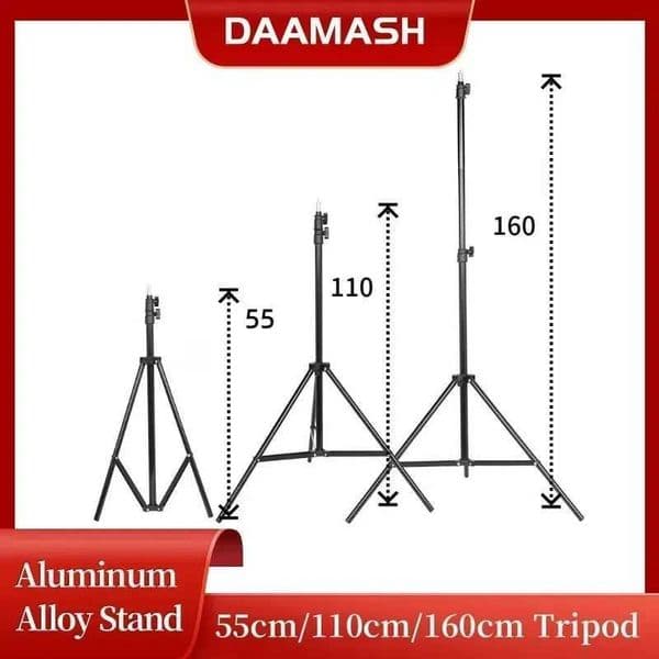 Universal Tripod Adjustable Lighting Stand Landing Type Camera Anchor Selfie Light Frame Holder Live Broadcast 55cm/110cm/160cm Z250116