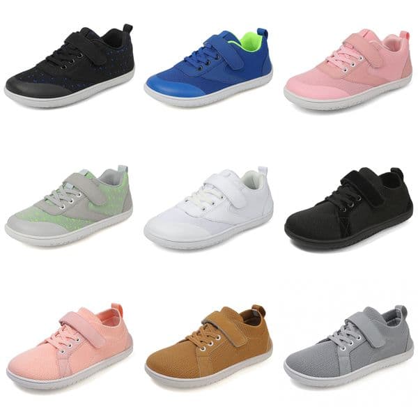 Boys Girls Sneakers Kids Wide Barefoot Shoes Naturally Splay Shoes Cutefeet Toddler Little Big Kids Shoes Sizes 25 - 37