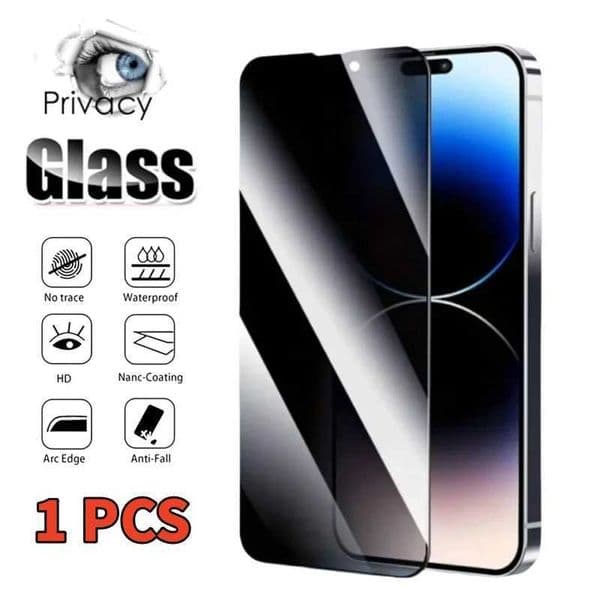 New Arrival 1 PCS Privacy Screen Protector For iPhone 15 Pro Max 14 13 12 11 Anti Scratch Glass For iPhone 15/14/13 Anti-Spy Tempered Glass T250116