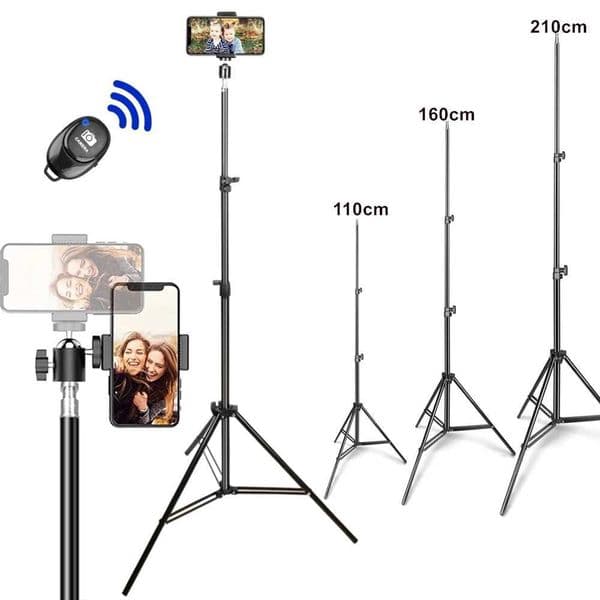 Holder For Phone Tripod Stand For Smartphone Holder Phone Ring Stand Tripe For Mobile Flexible Vlogging Kit Selfie Led Camera Z250116