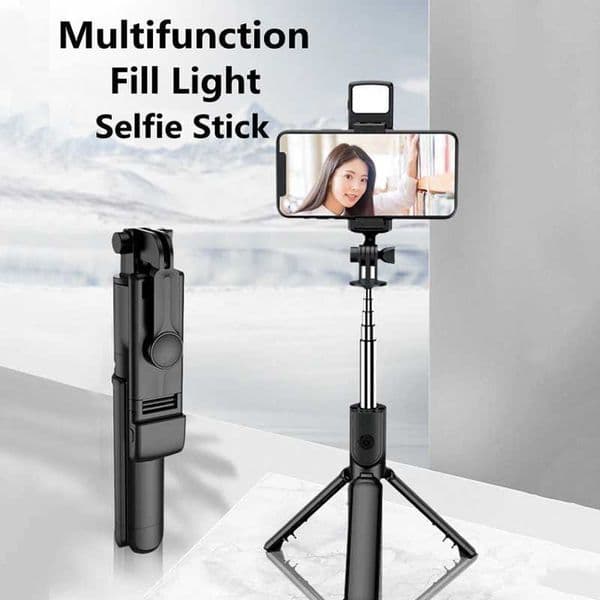 FGCLSY Wireless Selfie Tripod with Fill Light 360 Degree Rotation Remote Shutter is Suitable for Travel Shooting Z250116