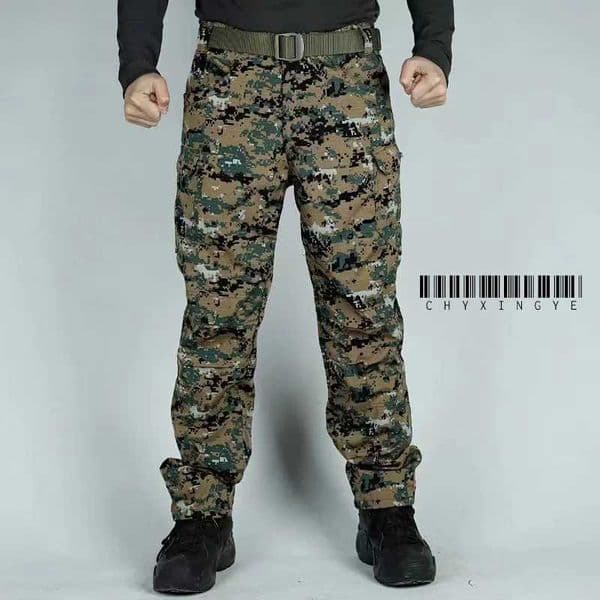 2026 New Tactical Cargo outdoor Pants Men Outdoor Waterproof SWAT Combat Camouflage Trousers Casual Multi Pocket Male Work Joggers
