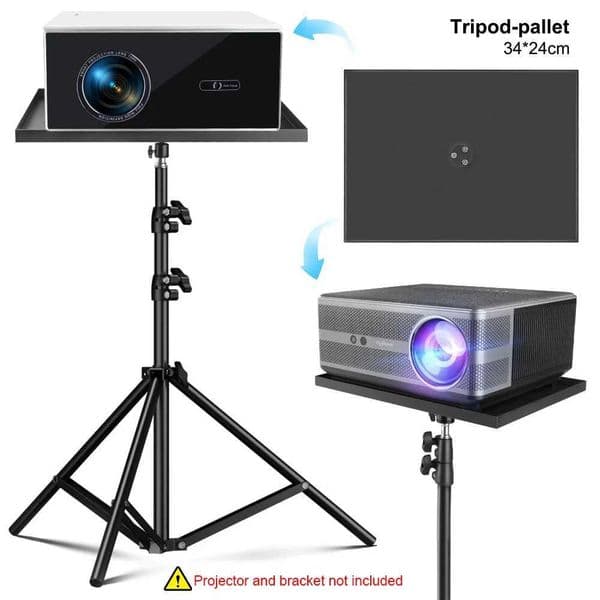 1pc Projectors Tray Tripod Stand Sound Card Camera Laptop Projectors Tray Platform Holder Universal 1/4in Screw Adapter 23x24cm Z250116