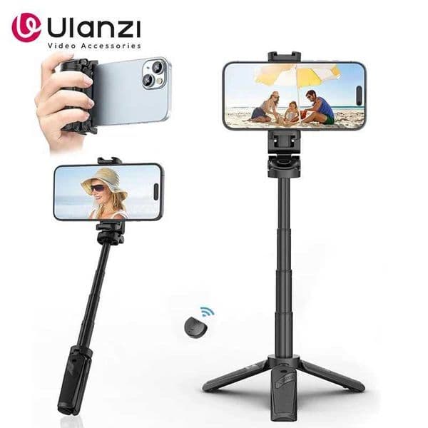 Ulanzi JJ02 Extendable Grip Phone Tripod w Remote Selfie Handle Tripod Stand For Phone Video Vlog Shooting Desktop Phone Holder Z250116