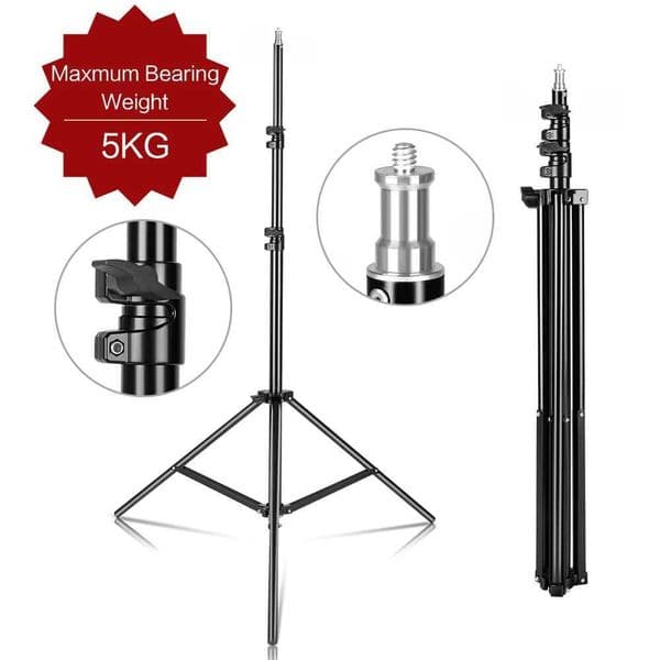 240CM/7.9FT 1/4 Screw Photography DJ Light Tripod Stand For Softboxes Green Screen Umbrella Reflector Photo Studio Lighting Z250116