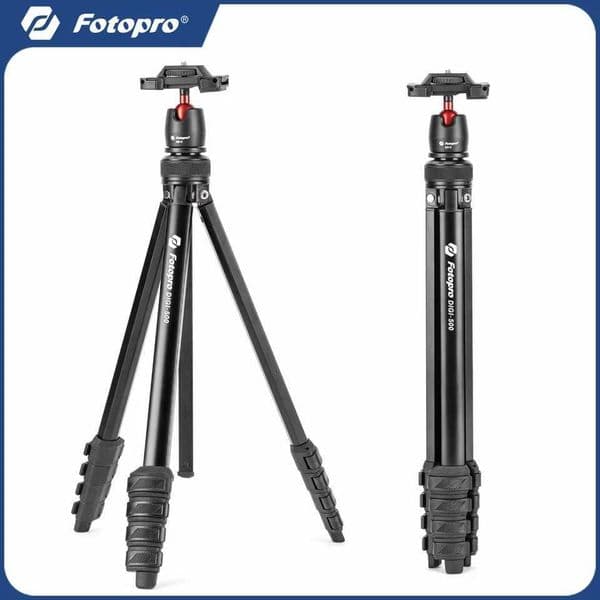 Fotopro DIGI-500 Portable Tripod 162cm Lightweight Camera Phone Stand with Floding Phone Clip Z250116