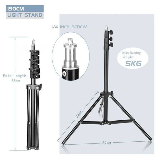 SH Studio Photography Light Flash Speedlight Umbrella Stand 1m 1.5m 2m 1/4 head Holder Bracket Tripod Lighting Studio Kits Z250116