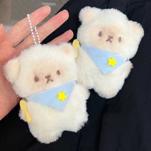 Cute Little Cat Stuffed Plush Pendant Keyring For Women Girls Cartoon Plushies Doll Schoolbag Backpack Charm Keychain Girls Gift W250116 Q260513