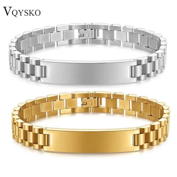 New Fashion Watch Chain 10mm Smooth Titanium Steel Bracelet for Men Customizable Personalized Male Gentleman Business Gift W250116