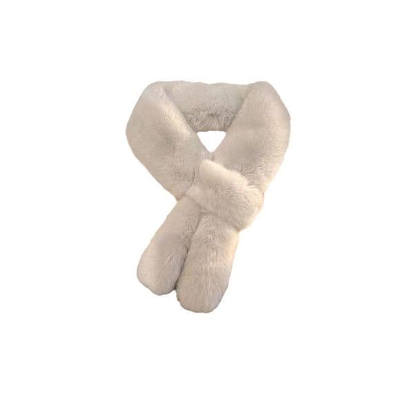 Cute rabbit ear windproof thick fur scarf --802346