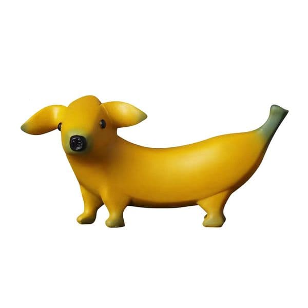 Funny Art Gnomes Banana Dog Statue Creative Resin Figurines Ornaments Suitable For Indoor And Outdoor Decoration Such As Lawns 250107