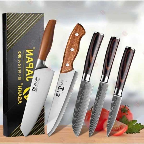Professional Chefs Knife Japanese Kitchen Boning Knife Meat Cleaver Fruit Slicing Santoku Knife Damascus Laser Kitchen KnifeXJ250117
