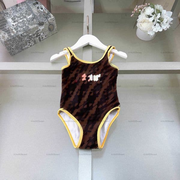 New girls swimwear Multiple styles child Beach Bikinis kids designer clothes Colour letter one-pieces swimsuit summer baby swimwears