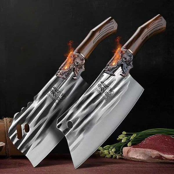 Longquan kitchen knife household kitchen knife chef specific slicing knife stainless steel forged kitchen knifeXJ250117