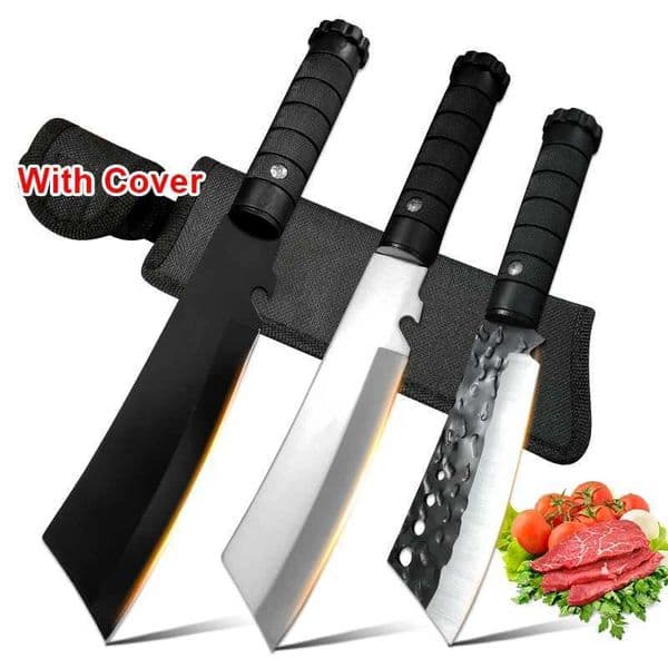 Handmade Forged Butcher Boning Knife Stainless Steel Kitchen Knife Meat Cleaver Fruit Cutting Knife Plastic Handle Cooking ToolsXJ250117