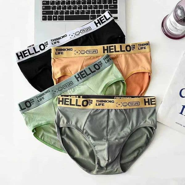3Pcs/Lot Mens Underpants Soft Men Panties Sports Personality Boxers Breathable Large Size Panties Briefs for Men Underwears S2648