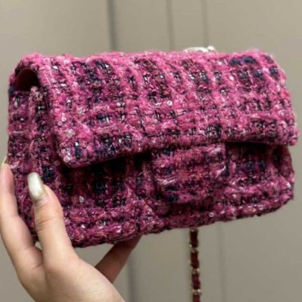 10A Top Quality Designer women Shoulder Bags Woolen contrasting diamond grid bag new crossbody bag shoulder bag Luxury Purse Handbags