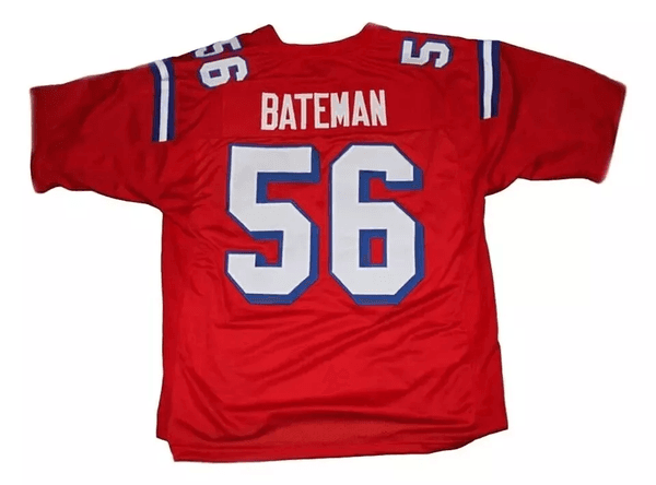 Movie Daniel Bateman #56 The Replacement Football Jersey All Stitched Custom Name Red Size S-3XL Top Quality