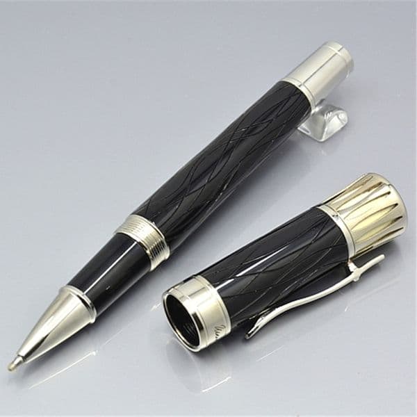 high quality black / Blue / wine red resin ballpoint pen / roller ball pens School office stationery fashion Writing Ball Pen gift