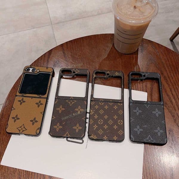Cell Phone Cases Samsung ZFlip5 folding screen Galaxy Zflip protective leather floral business