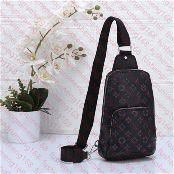 Real leather chest AV. sling bag D.GRAP. N41719 travel bags MENS cross body breast shoulder pouch Compact Sporty Smart Strap Side Carry Men Body