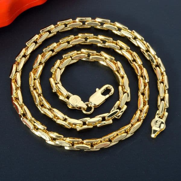 ZEADear Jewelry Cuban Chain Necklace for Men Women Basic Punk Copper Curb Link Chain Choker Vintage Gold Color Solid Metal Colla 250118