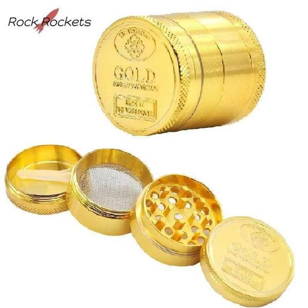 R R 4 Layer 40mm 50mm 63mm Zinc Alloy Tobacco Grinder Metal Manual Dry Herb Crusher Grinder for Smoking Pipe Accessories Gadgets W250121