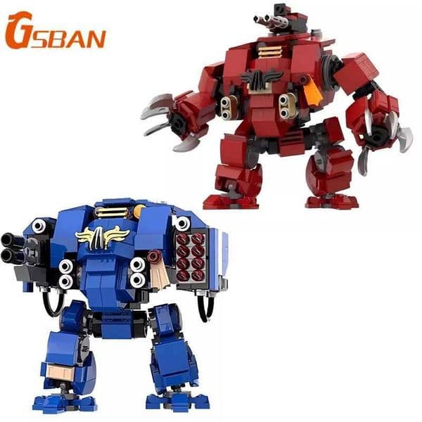 2026 New GSBAN Warhammer 40K Mech Robots Meche Figures MOC Set Building Blocks Kits Toys For Children Kids Gifts Toy Bricks C251121 Toys