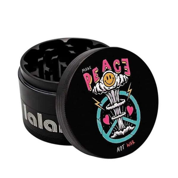 New 63mm Peace Pattern Tobacco Grinder 4-layer Aluminum Alloy Herb Crusher Grass Grinders Spice Shredder Smoking Accessories W250121