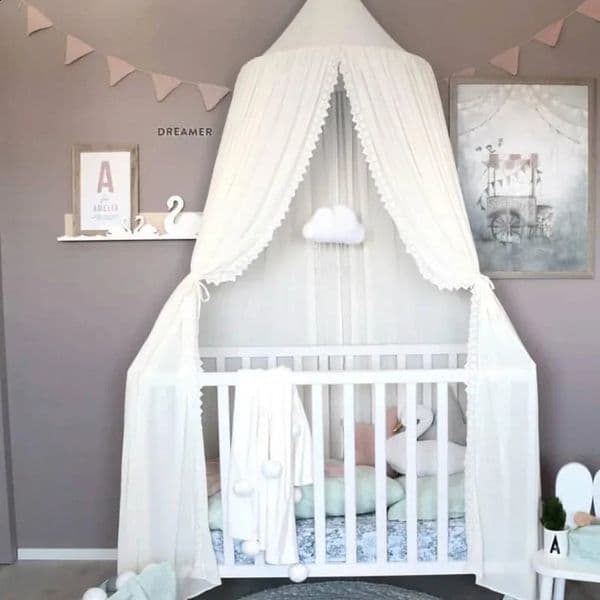 Baby Canopy Mosquito Net Lace Anti Mosquito Princess Bed Canopy Girls Room Cotton Decoration Bed Canopy Pest control Reject Net 250120
