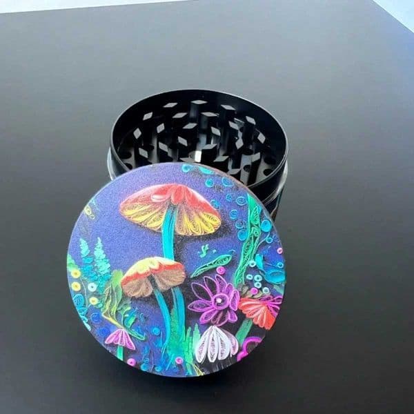 3D Flower Shrooms Herbal Grinding Machine 4-Layer Underwater Design -2 W250121