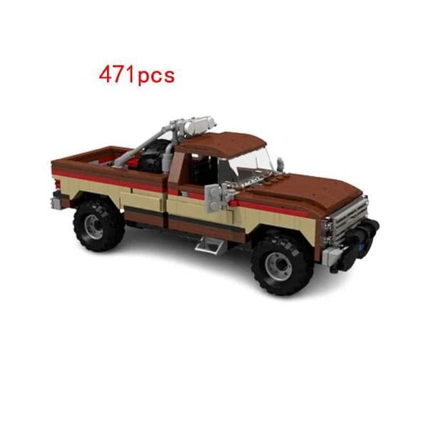 Spot MOC-32826 Pickup Truck 471pcs Trolley Small Particle Assembling Building Block Model Kids Playset Gift Z250122