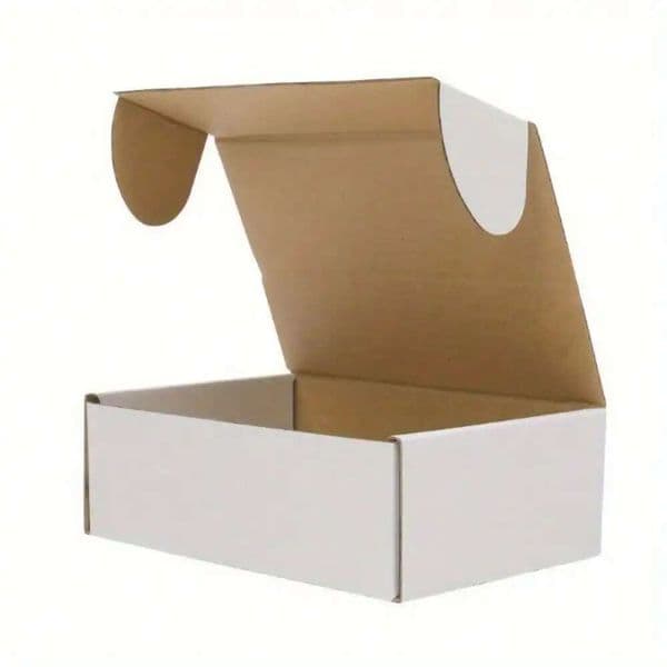 White Corrugated Shipping Mailer Packing Box Boxes 6X4x2 6X4x3 6X4x4 100 200 B2