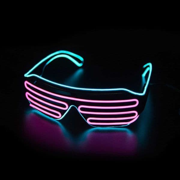 Glowing Glasses LED Glasses Luminous Glasses Neon Christmas Glow Sunglasses Flashing Light Glass for Party Supplies Prop Costumes New T250122