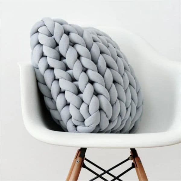 Square Chunky Wool Pillow Handmade Knitting Cushions INS Nordic Braided Cushion for s Room Decoration Sofa Bed Throw Pillows 250120