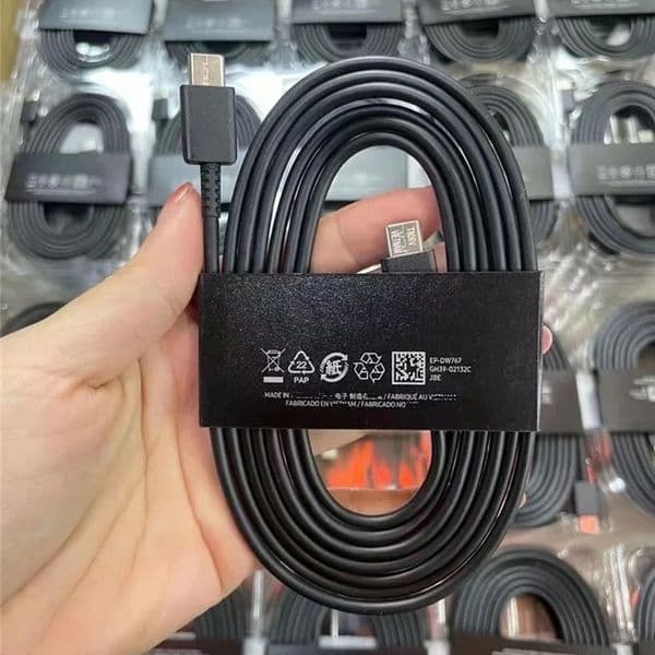 For Galaxy 5A USB To Type C Cable S25 S24 S23 S22 S21 Note Ultra Fast Charging Charger Cord 25W 45W cube cable 264