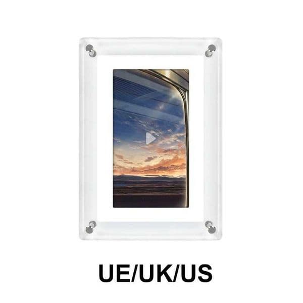 Acrylic 5-inch digital photo frame with clear display and built-in 4GB storage M250120