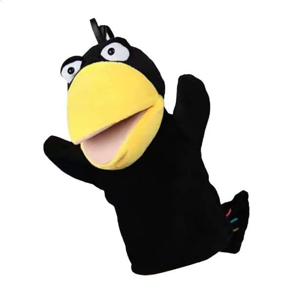 Puppet Kids Toys Crow Hand Toddler Toys Cute Plush Finger Puppet Animals Dolls Decorative Plaything Puppet For Toddler 250121