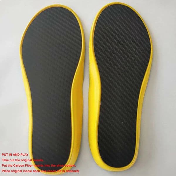 0.8mm Men Carbon Fiber Insole Women Basketball Football Hiking Sports Insole Male Shoe-pad Female Ortic Shoe Sneaker Insoles 250121BJ