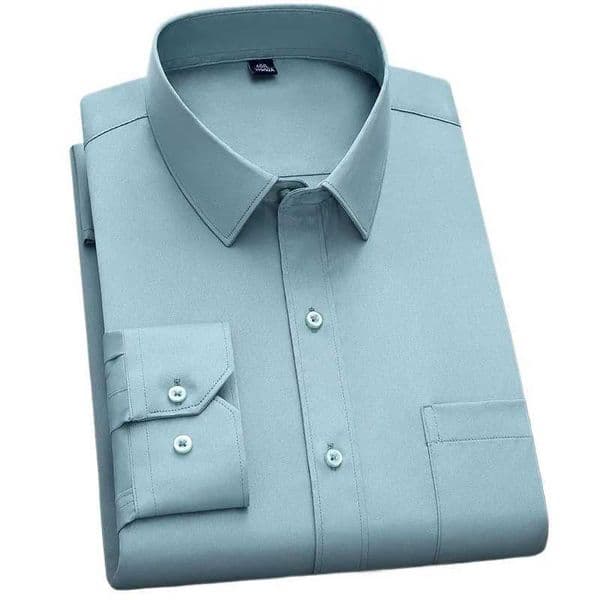 BAMBOOPLE New Fashion Non-iron Shirt Anti-wrinkle Classic Solid Business Casual Soft Wear Long Sleeve Shirts for Men AEchoiceXJ250121