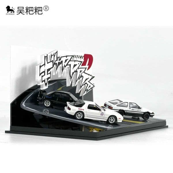 Timemicro+moerart design 1 64 first text D theme alloy car dust transparent high-end creative storage display box X250125