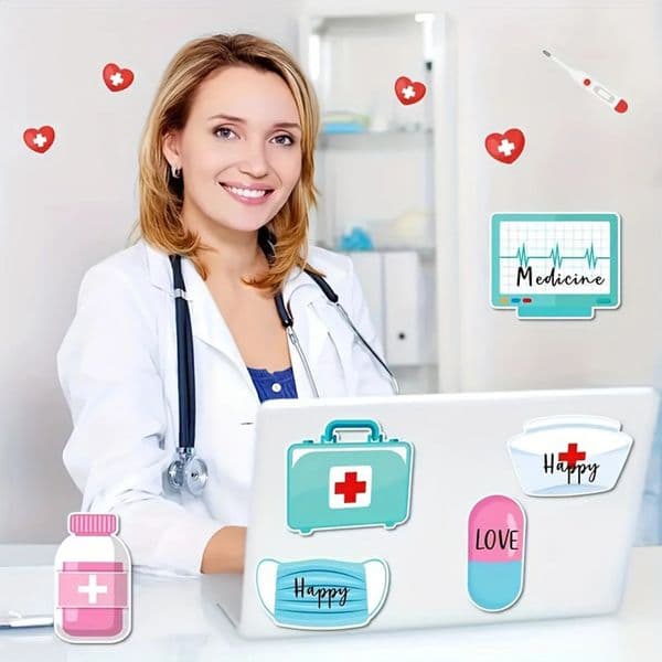 Mini Funny Nurse Notes Pads with Quality Material Blue Notepads Booklet Suitable for Record Information Footnotes 250121BJ