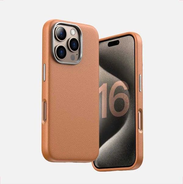 Luxury Business PU Leather Magnetic Case For iPhone 16 Plus 15 14 Pro Max Light Thin Wireless Charge Shockproof Cover Z250122