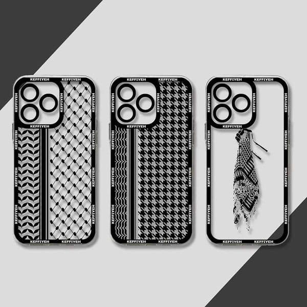 Transparent Cover Phone Case For Hattah Keffiyeh iPhone 16 15 14 13 12 11 Mini Pro Max X XR XSMax 7 8 Plus SE20 Z250122