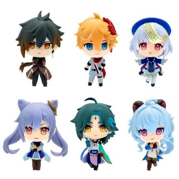 2026 New 8Cm 6Pcs/1Set Game Genshin Impact Klee Model Mandrill Anime Toy Ganyu Zhongli Doll Action Figure PVC Collectible Gift Toys
